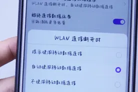 手机使用wifi上网的时候，把这个功能打开，可以防止手机消耗流量