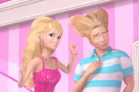 芭比之梦想豪宅：芭比带男朋友去发型屋，做好造型去约会了！