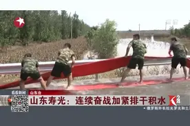 山东寿光洪灾：河水倒灌村庄被淹 多数蔬菜大棚被毁