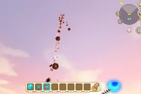 迷你世界：太空火焰陨石坠落教学！整个天空都是太空陨石