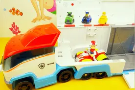 汪汪队立大功的超级大货车莱德和队员们在货车上玩耍有声玩具视频封面