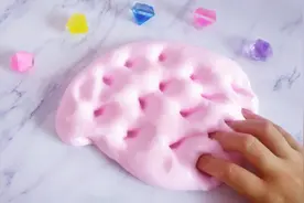 2种材料自制棉花泥，无胶水无硼砂无护理液，超级好玩的戳戳泥