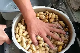王小闹用高压锅，做五香盐水花生，简单入味，关键还省液化气
