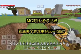 我的世界：MC对比迷你世界，到底哪个游戏更好玩一点呢？