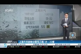最低温度19℃ 今日上海阴有分散性小雨 天气转冷出门记得添件衣