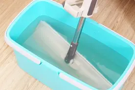 拖把用久了变黑发霉？偷学保洁阿姨一招，用它清洗立马干净无污渍视频封面