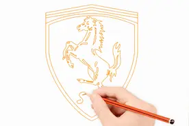 一分钟手绘：法拉利的车标是这头跃起的野马