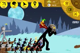 小牛游戏解说：火柴人战争中文版第16期夜晚无尽的僵尸第6-7关