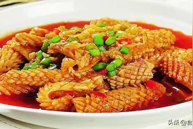 食安湖南、美食湘菜——酸辣鱿鱼卷，清香爽口、酸辣鲜香扑鼻来图片