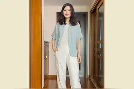 夏日短袖衬衫合集，每件都爱图片