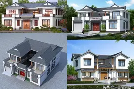 5款二层小型四合院别墅设计图纸，户型简单农村建造无压力图片