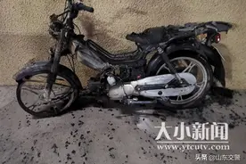 突发！烟台一摩托车隧道内起火自燃 交警迅速处置避免二次事故图片