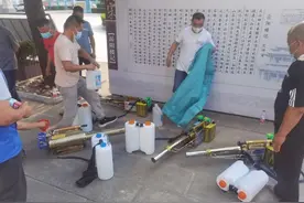 斑马救援开展义务消杀 助力鹤壁高中疫情防控图片