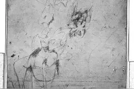 行为艺术的先驱丨一副被擦除的素描《已擦除的德•库宁素描》图片