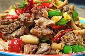 鸡杂试试这样炒来吃，口感脆嫩一点不老，味道香辣好吃，特下饭图片