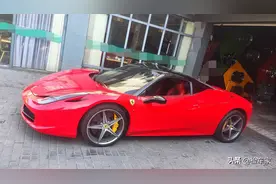 一代神车被糟蹋，五百万法拉利竟塑料袋敷衍修车，160万拿下？图片