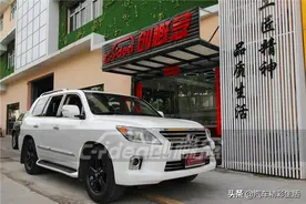 雷克萨斯LX570内饰翻新，棕色更显温馨图片