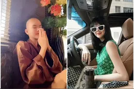 越南著名美女模特剃度出家？称患上了抑郁症，想寻求内心宁静图片