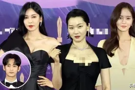 韩国百想大赏红毯糊了，死亡打灯现原形，高清生图男神女神比油腻图片