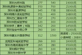 鹏城深圳民办高中学费一览表（没有最贵，只有更贵）图片