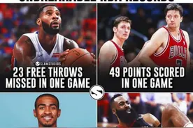 NBA难破四大奇葩纪录，NBA生涯仅3.9秒和23罚不中入选图片