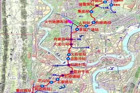 重庆轨道5号线南段热滑成功预计年底开通，快来看看经过你家吗？图片
