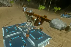 一击500血，《方舟：生存进化》手游投石机在前期堪称攻城利器图片