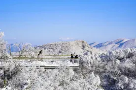 汉中龙头山冬季首场大降雪已如约而至，滑雪场将于11月26日开板滑雪！图片