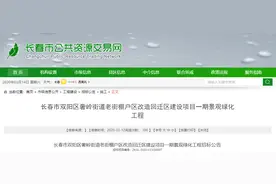 长春市双阳区奢岭街道老街棚户区改造回迁区建设项目一期景观绿化工程招标公告图片