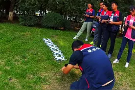 为什么成排的飞机停放在这，这是一处城市的公园图片