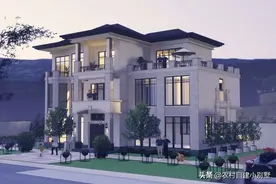 乡村自建房｜业主129W打造20.4m×11.1m欧式豪宅图片