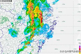 暴雨红色预警！江浙沪突现强台风雷雨云，数据：杭州雨强逼近郑州图片