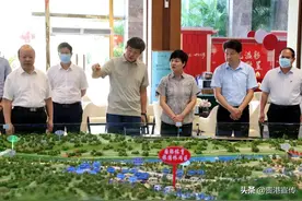 蔡丽新到贵港市调研项目建设乡村振兴文旅发展情况，何录春、蓝晓分别陪同调研图片