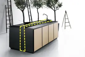 再装岛台都学学，中间加10cm宽收纳区，台面三分离，做饭效率翻倍图片