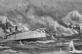 历史上的今天丨1894年9月17日，中日甲午海战邓世昌壮烈殉国