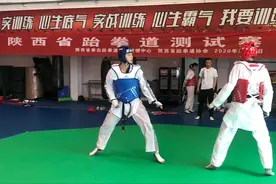备战十四运会 | 冲拳、扫腿、旋风踢……跆拳道训练场上的活力青春图片