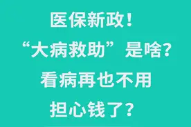 职工和农村大病医疗救助政策：哪些病属于大病救助？救助范围是？图片