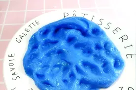 用牙膏自制软滑史莱姆，还是鞠婧祎的应援色，无硼砂视频封面