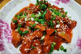 今日餐 糖醋鸡胸肉图片