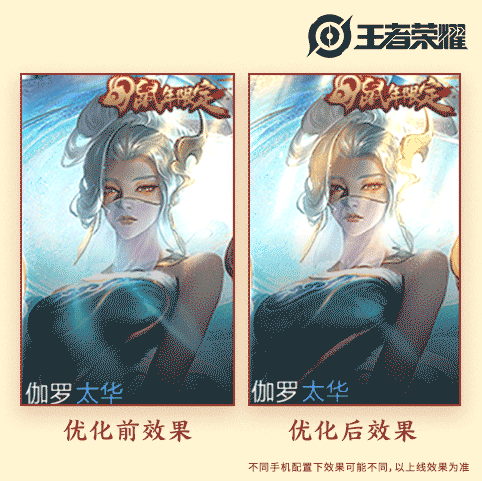 王者荣耀伽罗太华修复，头发朝向解决动态封面优化，一技能弓变大