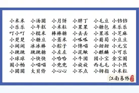 新潮的婴儿小名：取名新思路，500个宝宝小名大全图片