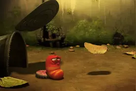 爆笑虫子-小红要羽化成蝶，被小黄一顿暴揍，打回原形图片