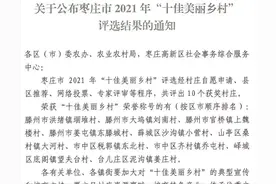 枣庄“十佳美丽乡村”，你家上榜了吗？图片