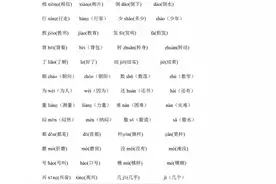 小学多音字大全！！图片