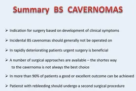德国巴特朗菲教授20余年231例脑干海绵状血管瘤手术结果分析图片