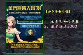 DNF：买金币返10%代币券，对比游戏外交易比例，实际性价比如何？图片