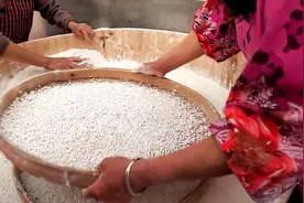 小伙带大家了解赣州传统特色小吃，珍珠粉制作过程，大家吃过吗？