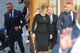 33岁格斗明星康纳意大利出拳，无缘无故，把当地知名DJ的嘴打破了图片