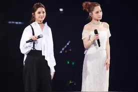 twins钟欣潼蔡卓妍合体开演唱会，网友：两个人互换了造型师图片