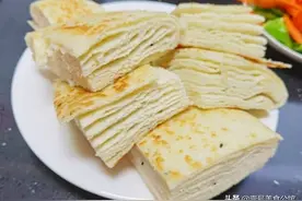 简单好吃的早餐千层饼，简单咸香，营养味美，家人特喜欢图片